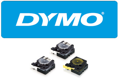 DYMO RHINO 18444, 12mm valge/must, vinüül