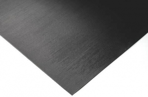 Rievots gumijas paklājs, 1000 mm x 10 m