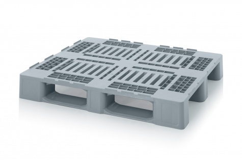 Hygiene pallet with retaining edge