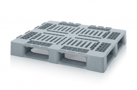 Hygiene pallet with retaining edge