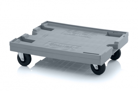 Maxi transport trolley with rubber wheels