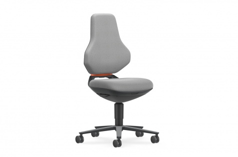 Work chair Texon 1, Duotec fabric, grey
