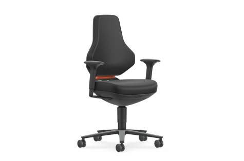 Work chair Texon 1, Skintec, 4D-armrests