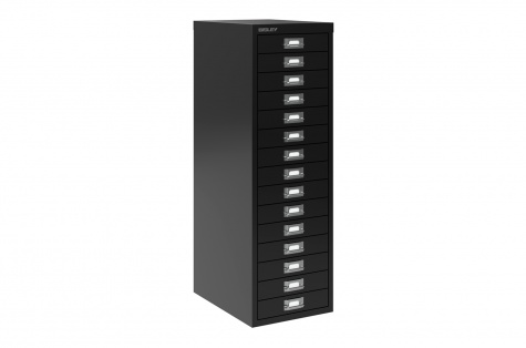 Atvilktņu skapis Bisley MultiDrawer 39, 15 atvilktnes