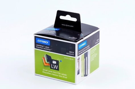 Этикетки для Dymo Label Writer -принтеров, узкие, для папок