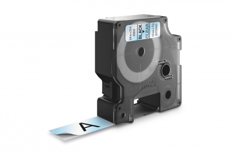 Printeru lente, DYMO 45800, 19mm, caurspīdīga/melns