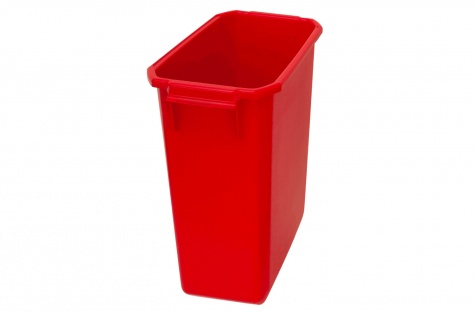Sorting waste bin, 60l, red