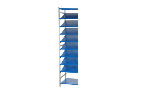 Shelf system, extension section, 500 x 500 x 2000 mm