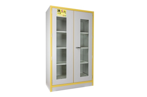 Tulekindel kemikaalikapp klaasustega, 1980 x 1115 x 550 mm, 30 min