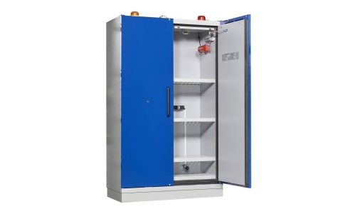 Fire-resistant battery cabinet Justrite 226-LT, 2070 x 1200 x 600 mm, 90 min