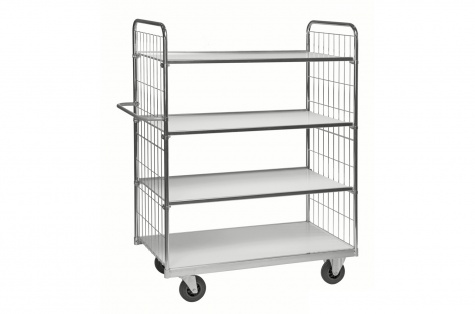 Collection cart, 4 shelves, Series 900, 600 x 1000 mm