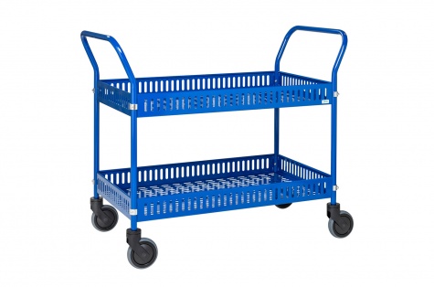 Table trolley with side rail