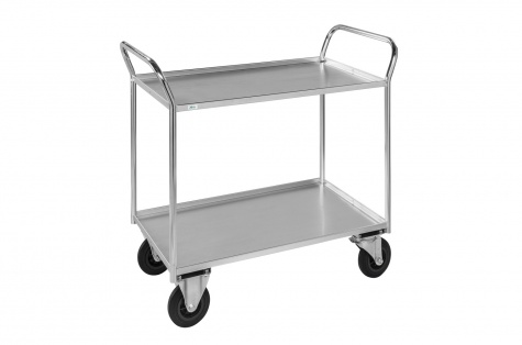 Shelf trolley 2 levels, fully welded