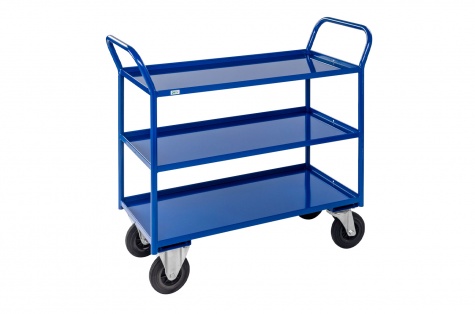 Shelf trolley 3 levels, fully welded