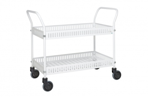 Table trolley with side rail