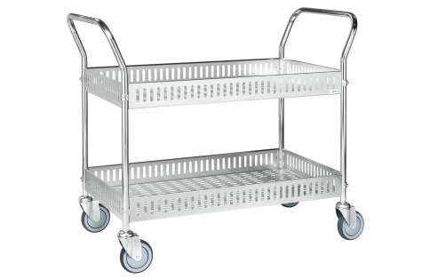 Table trolley with side rail