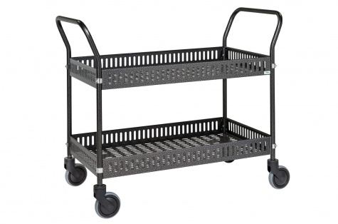 Table trolley with side rail