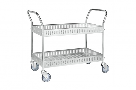 Table trolley with side rail, 950 x 540 mm