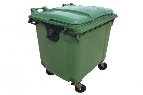 Garbage container 1100 l, green