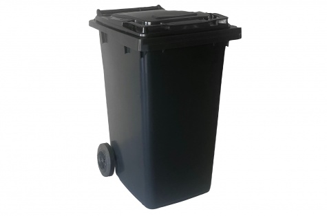 Garbage container 240 l, dark gray