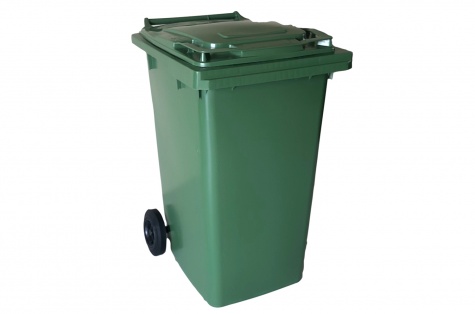 Atkritumu konteiners 240 l, zaļš
