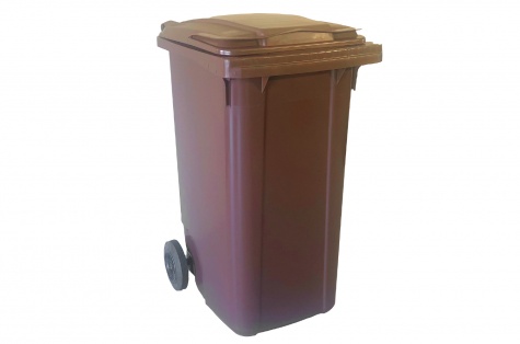 Garbage container 240 l, brown