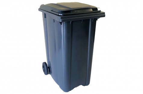 Garbage container 360 l, dark gray