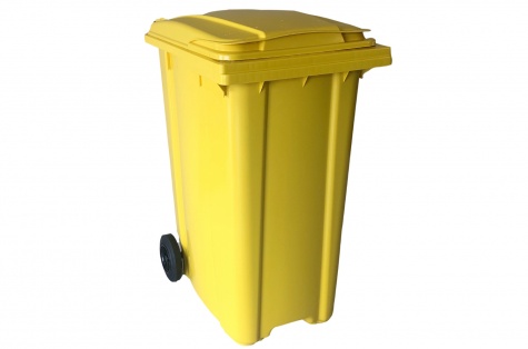 Atkritumu konteiners 360 l, dzeltens