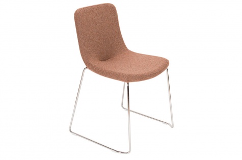 Krēsls TESS, melns metāls ar Cantilever kājām