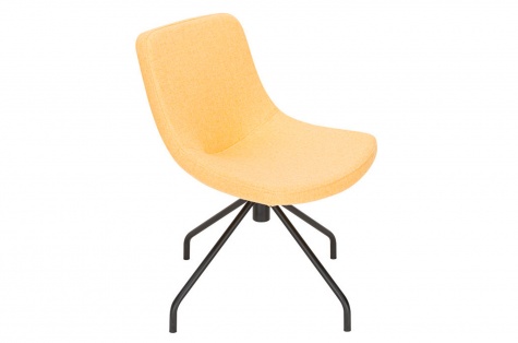 Krēsls TESS M, ar koniskām melni krāsotām metāla kājām