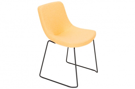 Krēsls TESS M, metāla Cantilever kājām krāsotas melnā krāsā 