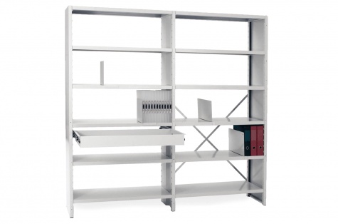 Archive shelf main section, 300 x 1035 x 2371 mm