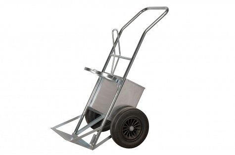 Hand truck for welding gas cylinders