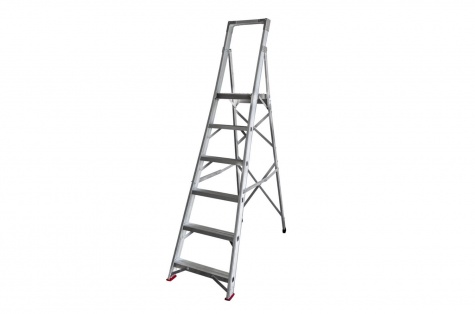 Folding platform ladder, 6 steps, 1440 mm