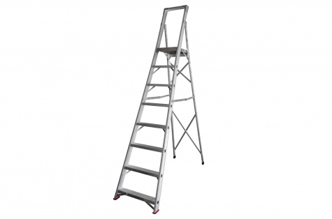 Folding platform ladder, 8 steps, 1940 mm