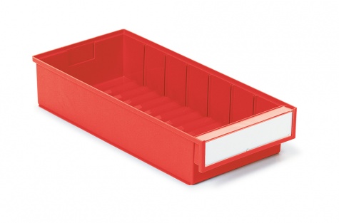 Shelf bin 186x400x82 Red