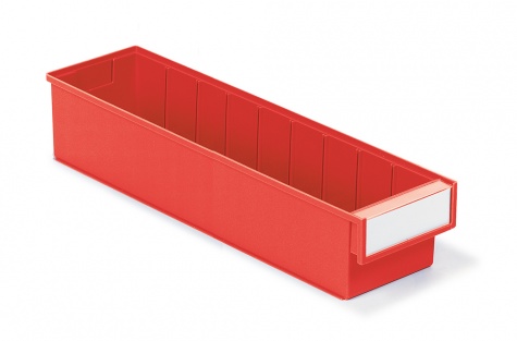 Shelf bin 132x500x100 Red