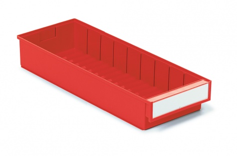 Shelf bin 186x500x82 Red