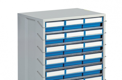 Retaining bars for high density storage cabinets (