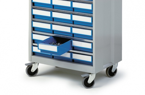 Castor set PS-LH for high density storage cabinets