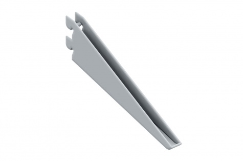 Angled shelf support, 300 mm, silver effect