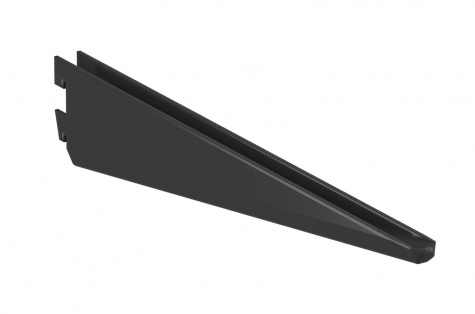 Turētājs plauktam, 150 mm, melna