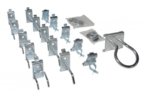 Set 6: hanging hooks, 16 pcs
