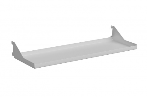 Rotatable wall shelf, 600mm, silver effect