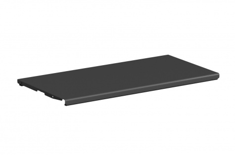 Steel shelf 600 x 200 mm, black