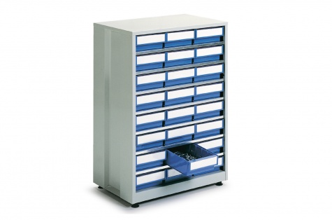 Storage bin cabinet 2440, 24 bins, 410 x 605 x 870 mm