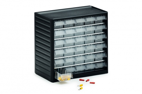 Small parts storage cabinet, 30 drawers