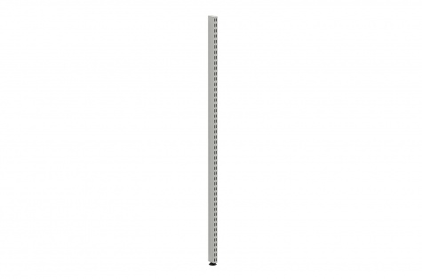 Pole with adjustable leg, 1630 mm, silver effect