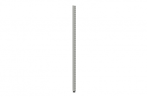 Pole with adjustable leg, 1630 mm, silver effect