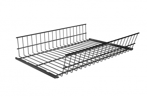 Basket shelf, 600 x 400 mm, black